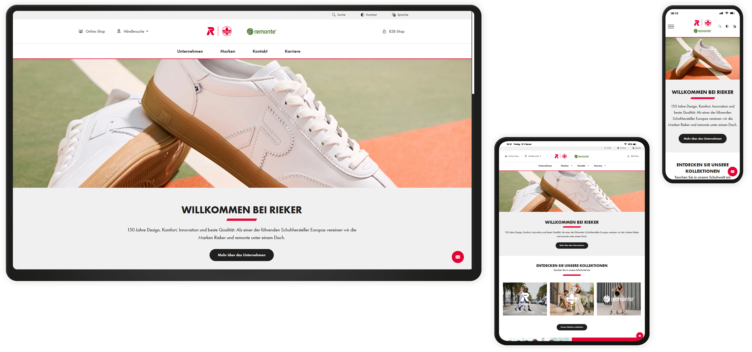Mockup Riekerworld Startseite
