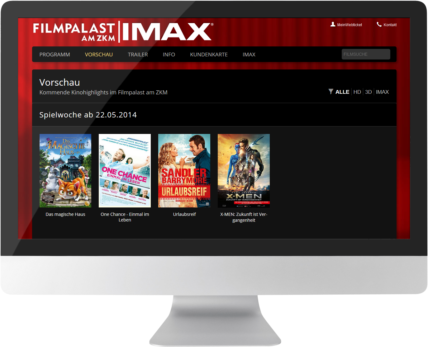 Bildmontage Filmpalast am ZKM GmbH & Co. KG Desktop Programm-Vorschau