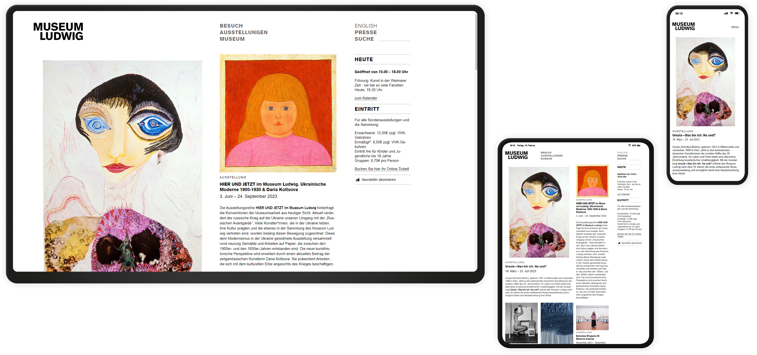Bildmontage Responsive Übersicht Startseite