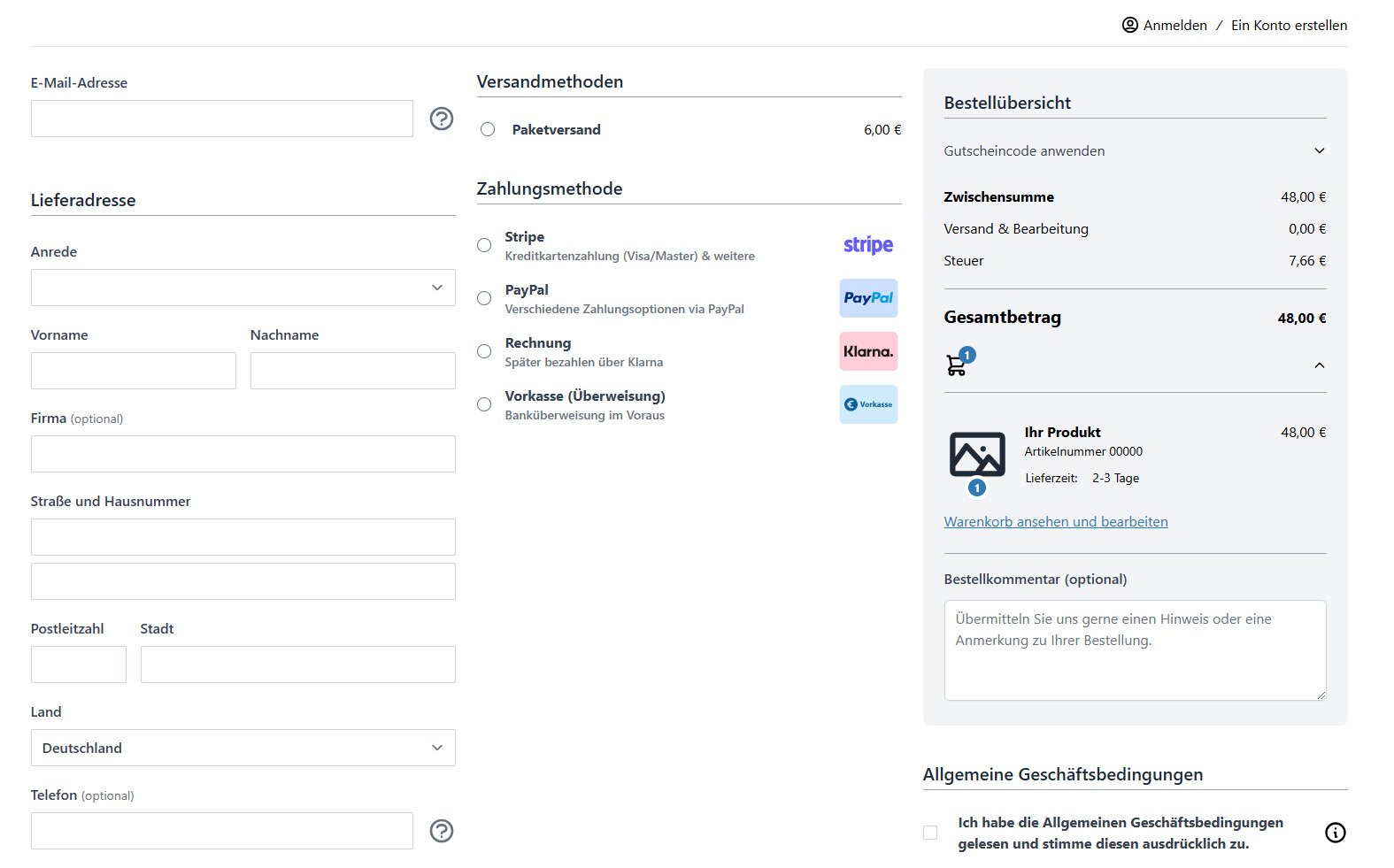 Screenshot Hyvä Checkout