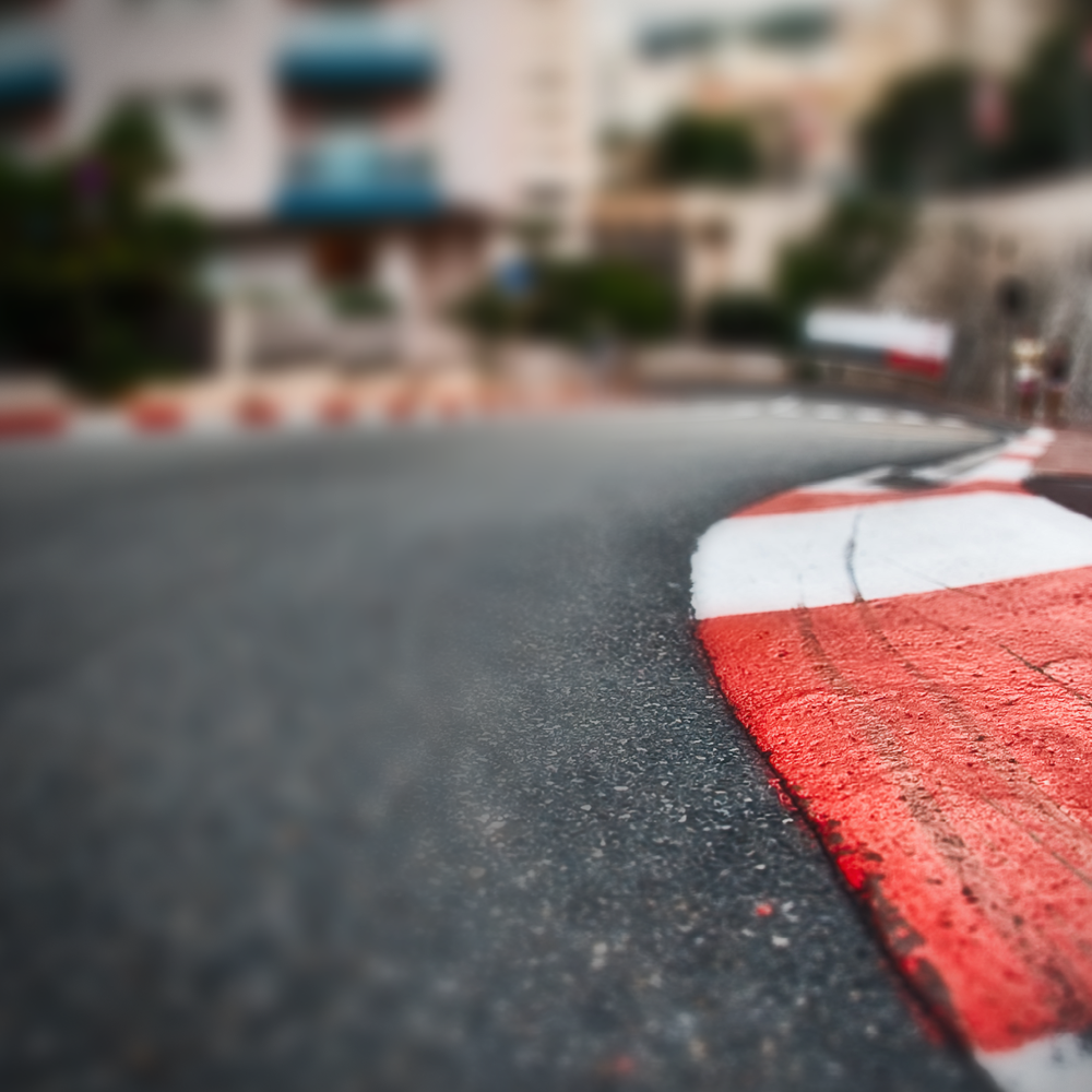 Nahaufnahme einer Rennstrecke