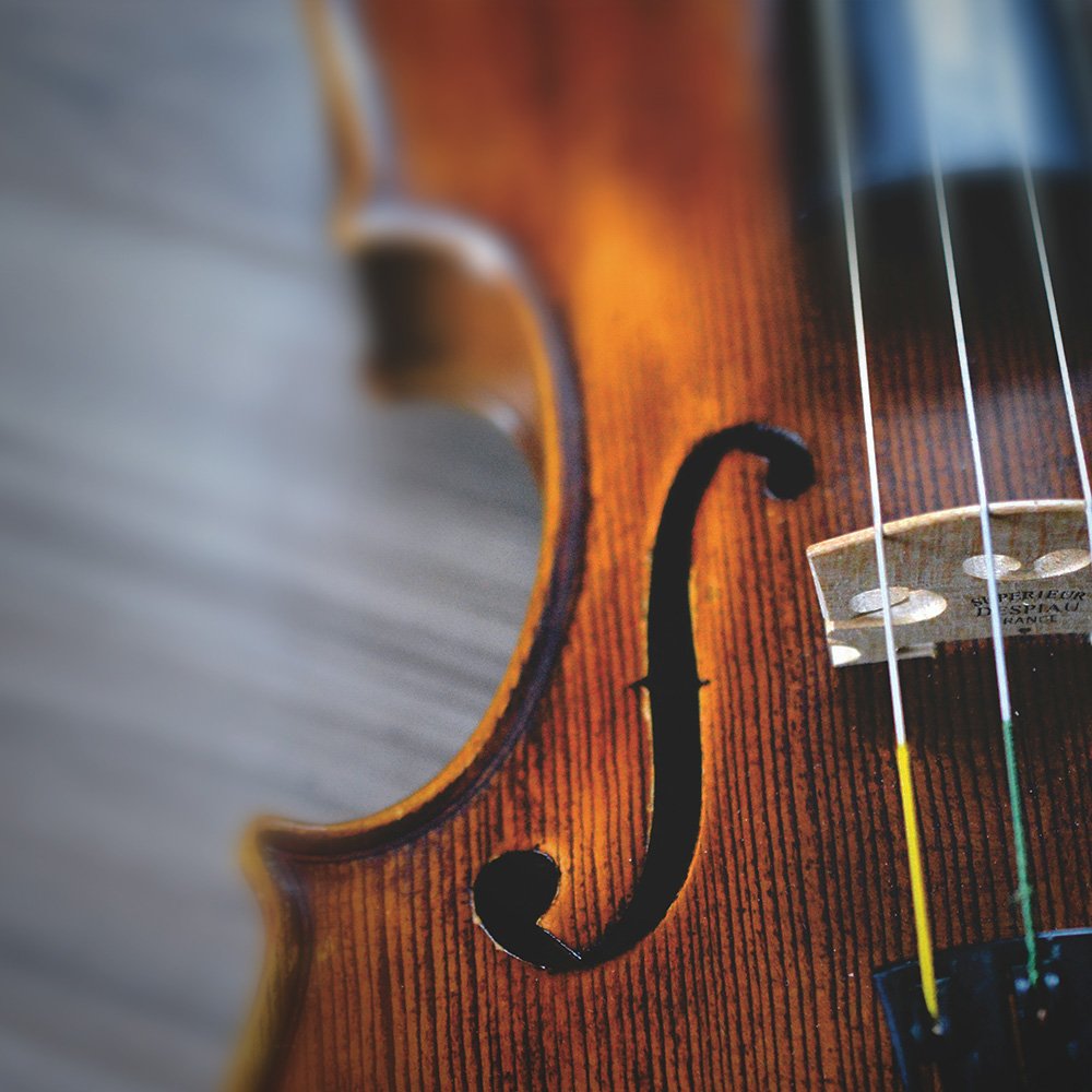 Nahaufnahme einer Violine