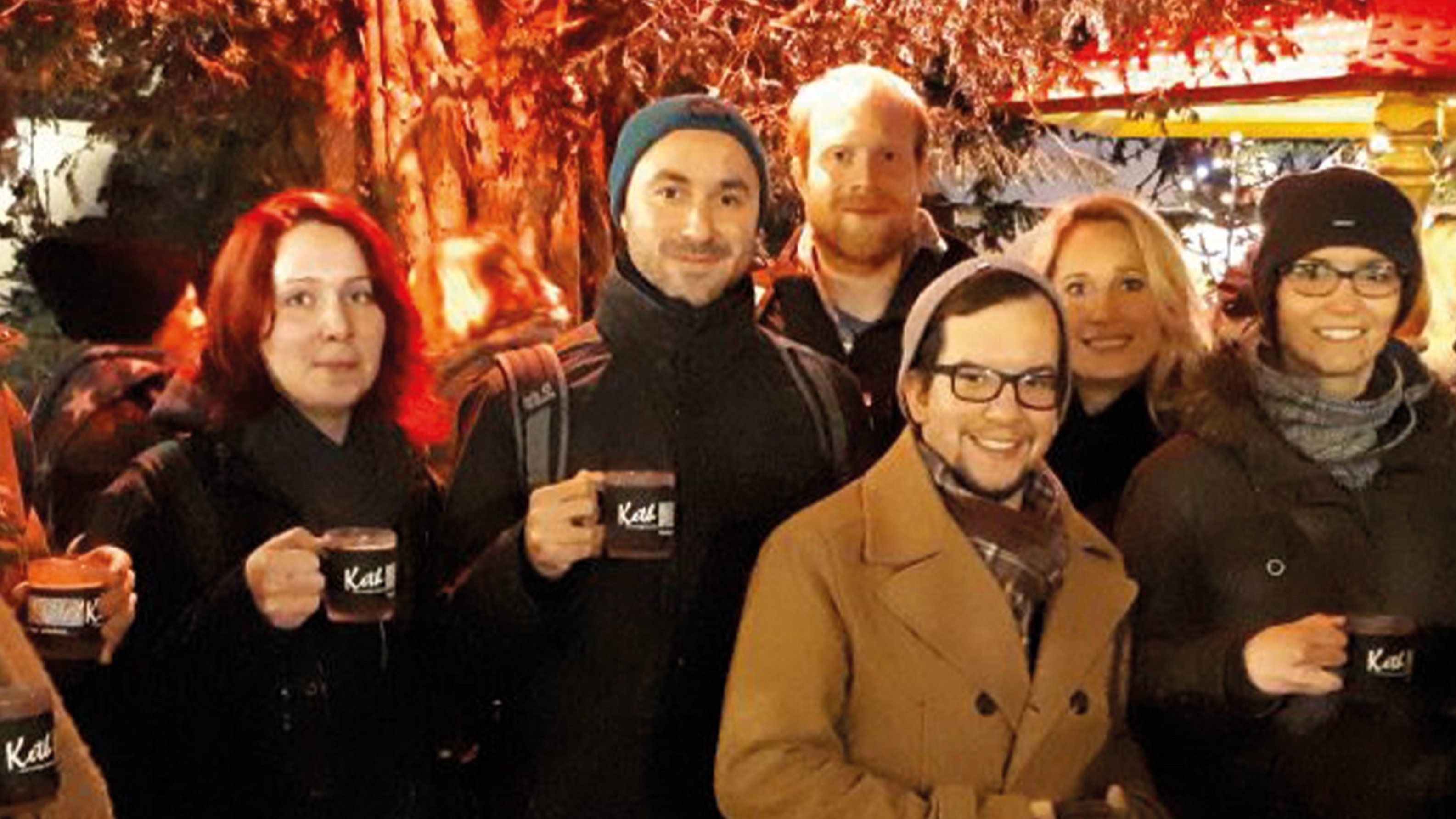 Das Galileo-Team auf dem Weihnachtsmarkt